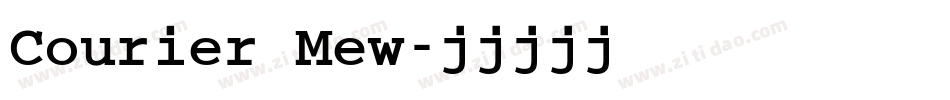 Courier Mew字体转换